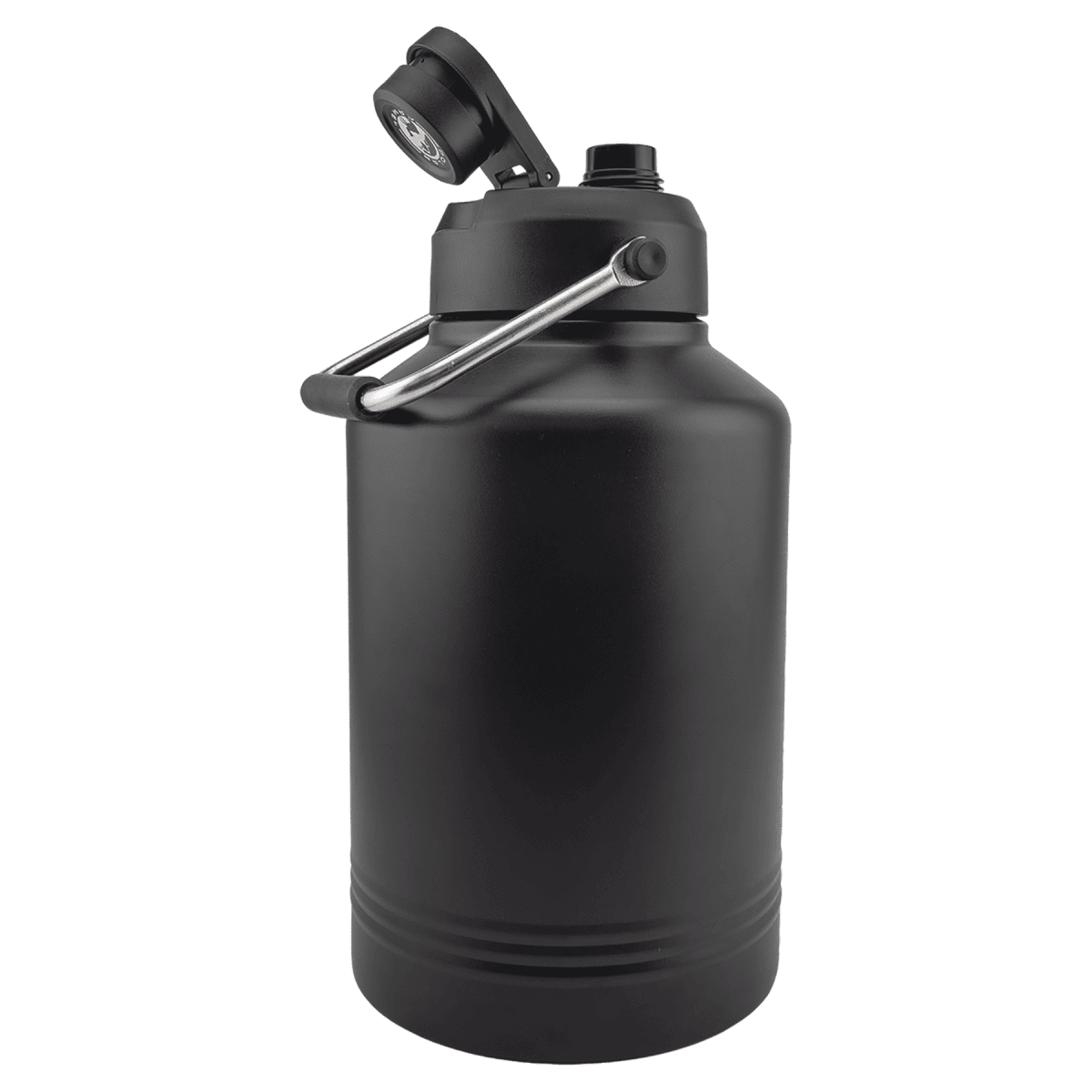 128 oz. water jug with the chug lid spout flipped open