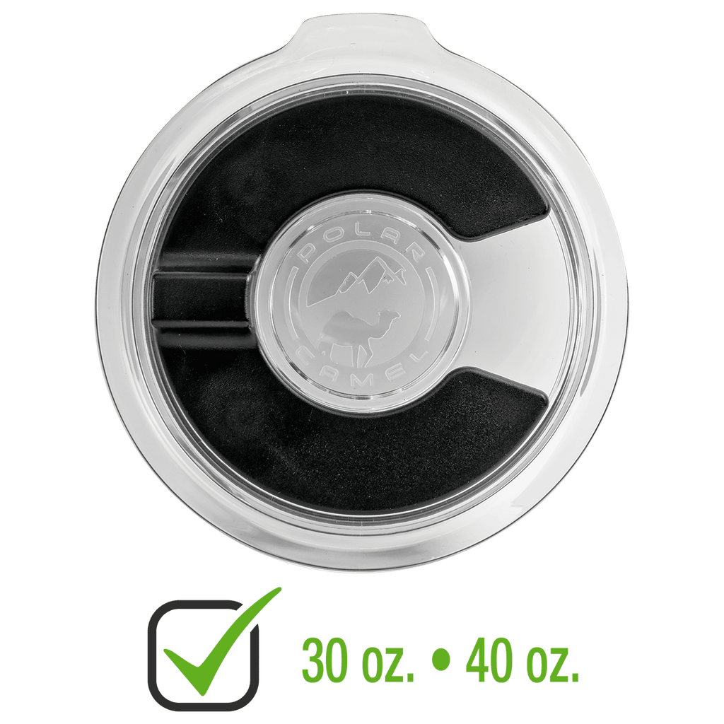 Clear magnetic slider lid for 30 oz Polar Camel tumblers and 40 oz travel mugs