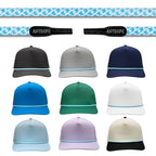 Baby Blue Hatch Anyrope interchangeable hat rope — braided snapback rope