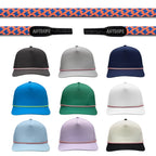 Electric Peach Hatch Anyrope interchangeable hat rope — braided snapback rope