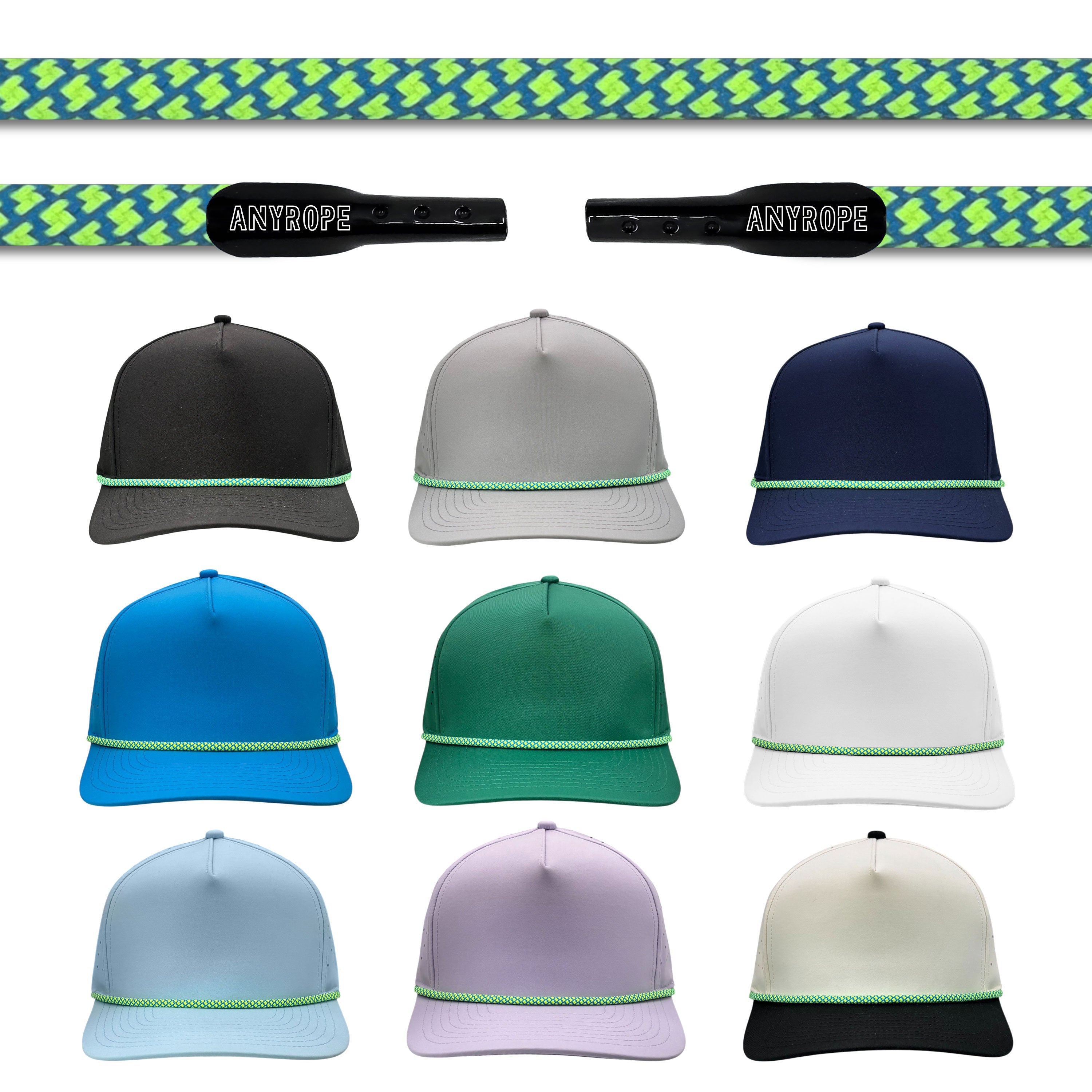 Electric Trevian Hatch Anyrope interchangeable hat rope — braided snapback rope
