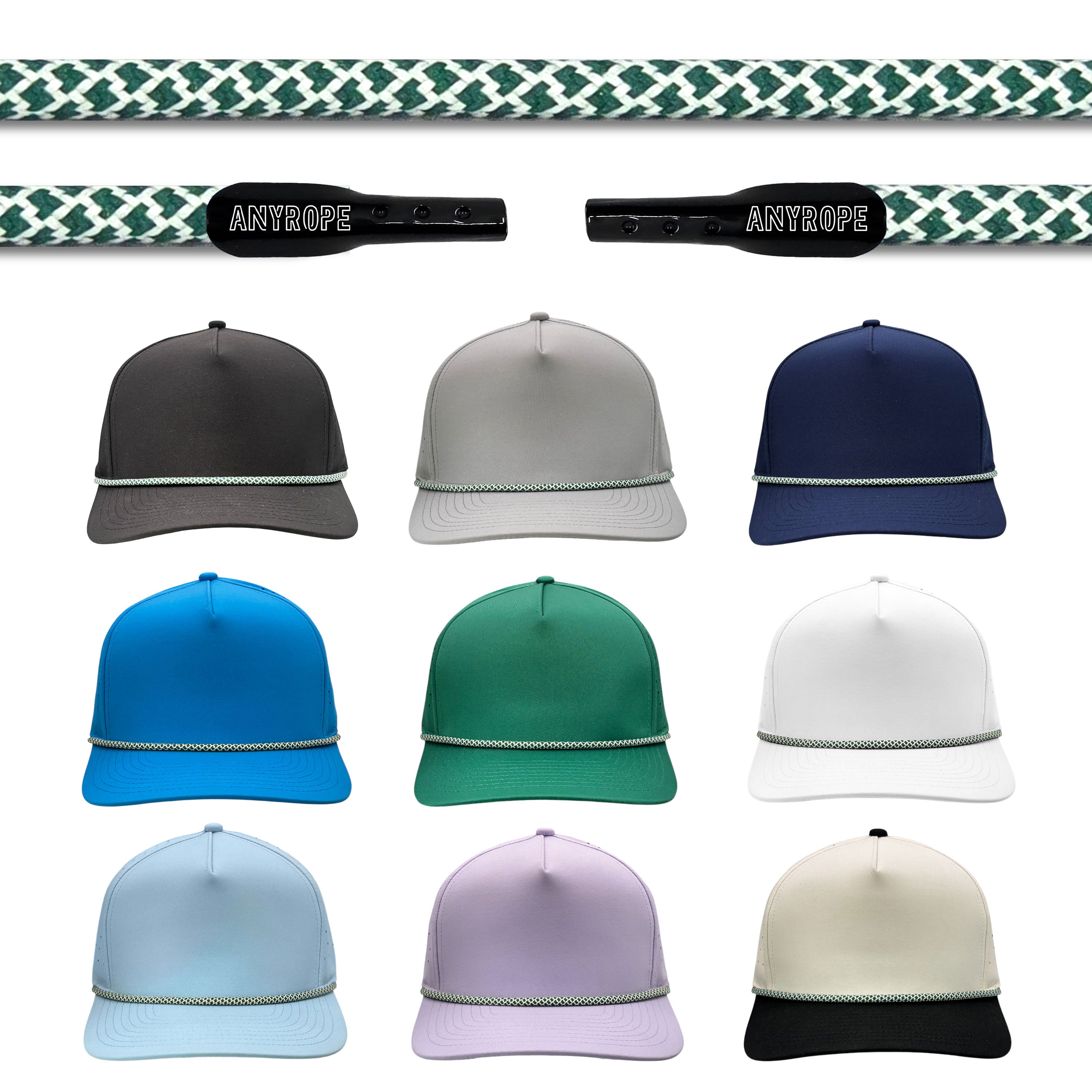 Hunter Hatch Anyrope interchangeable hat rope — braided snapback rope
