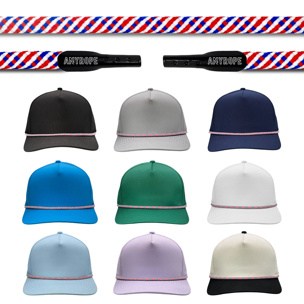 Patriot Anyrope interchangeable hat rope — braided snapback rope