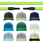 Lime Anyrope interchangeable hat rope — braided snapback rope