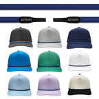 Navy Anyrope interchangeable hat rope — braided snapback rope