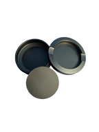 Military green aluminum dip can with a screw-on lid