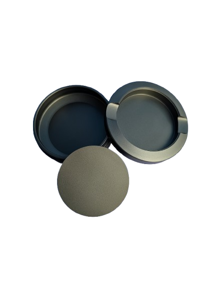 Military green aluminum dip can with a screw-on lid