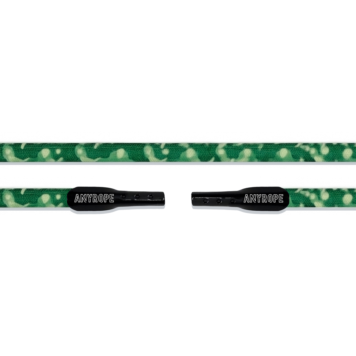 Green Camo Anyrope interchangeable hat rope — braided snapback rope