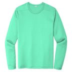 Seafoam men's long sleeve sun shirt, front view variant-mens-seafoam-s variant-mens-seafoam-m variant-mens-seafoam-l variant-mens-seafoam-xl variant-mens-seafoam-2xl variant-mens-seafoam-3xl