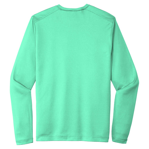 Seafoam men's long sleeve sun shirt, back view apparel-back variant-mens-seafoam-s variant-mens-seafoam-m variant-mens-seafoam-l variant-mens-seafoam-xl variant-mens-seafoam-2xl variant-mens-seafoam-3xl