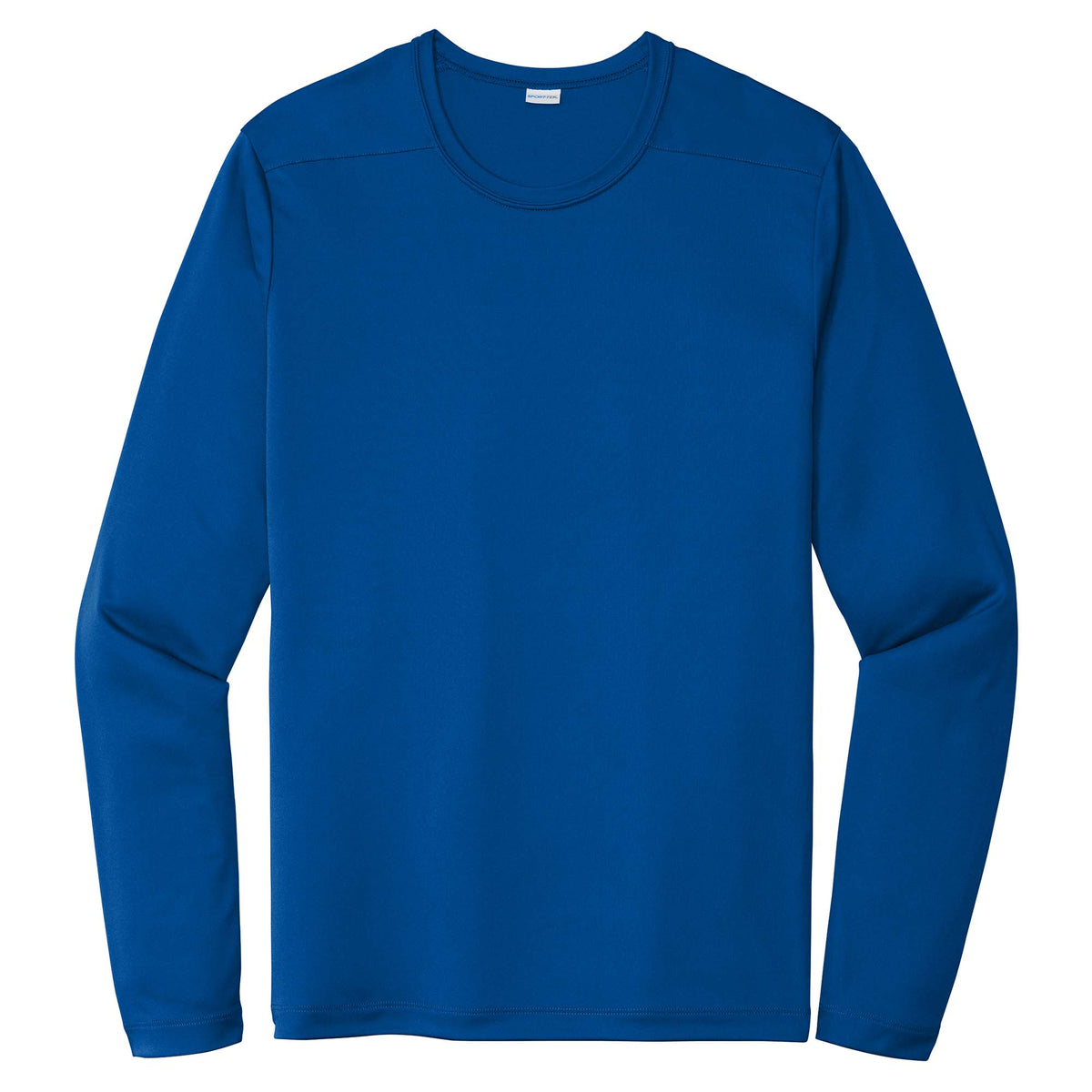 Royal men's long sleeve sun shirt, front view variant-mens-royal-s variant-mens-royal-m variant-mens-royal-l variant-mens-royal-xl variant-mens-royal-2xl variant-mens-royal-3xl