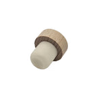 Beechwood wine stopper lying on its side