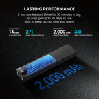 ArkPro 2,000 mAh battery with up to 14 days of runtime