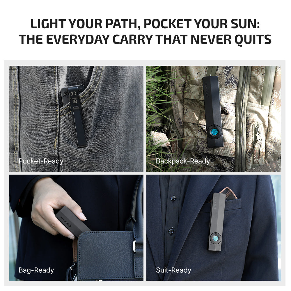 ArkPro carried in a pocket, backpack, bag and suit jacket
