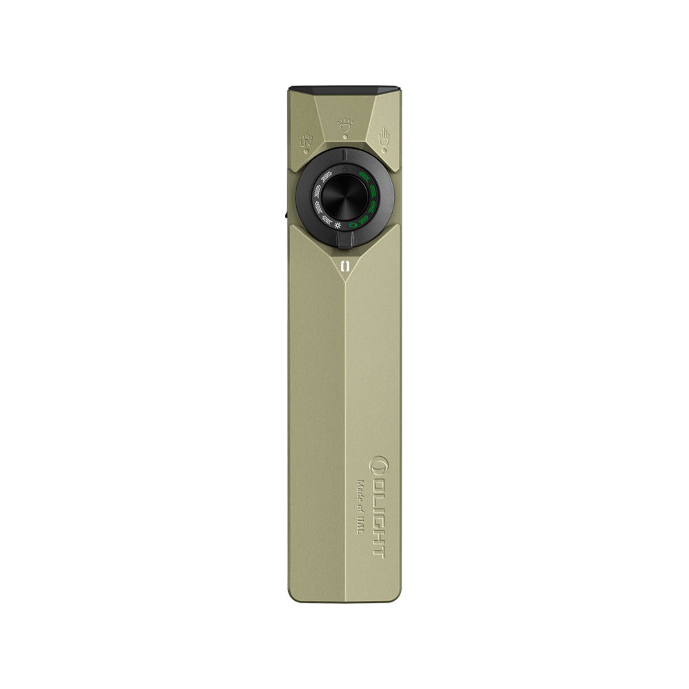 Olight ArkPro Ultra flat EDC flashlight in Olive Green