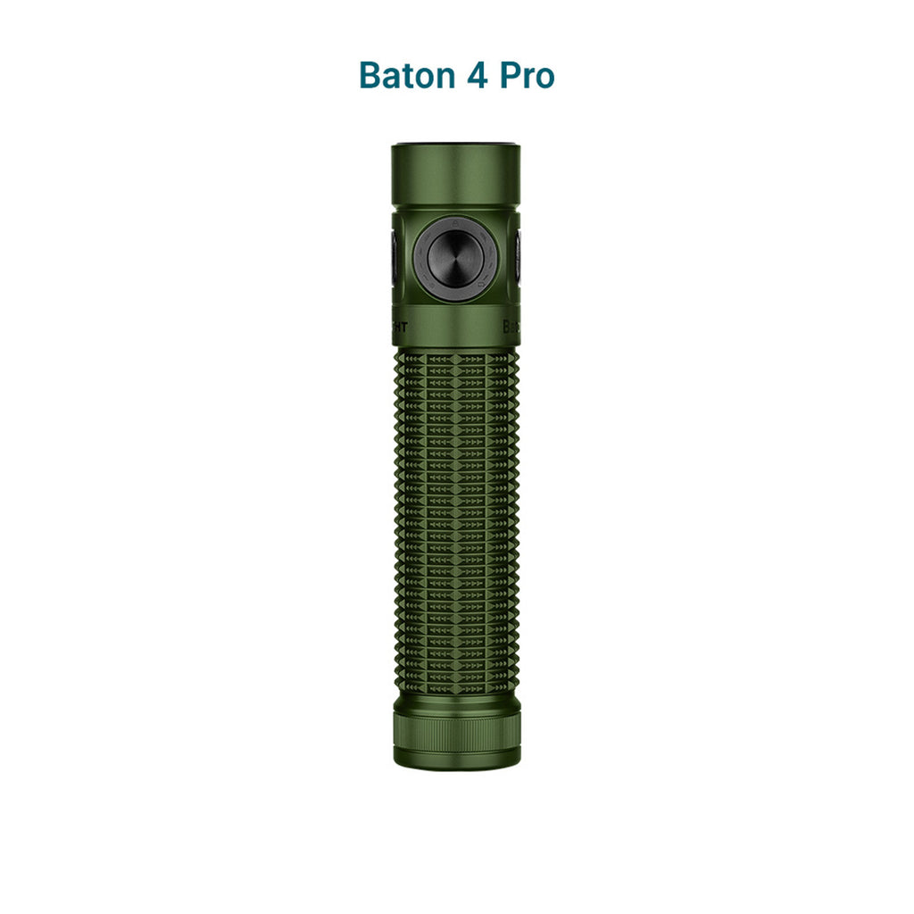 Olight Baton 4 Pro flashlight in OD Green