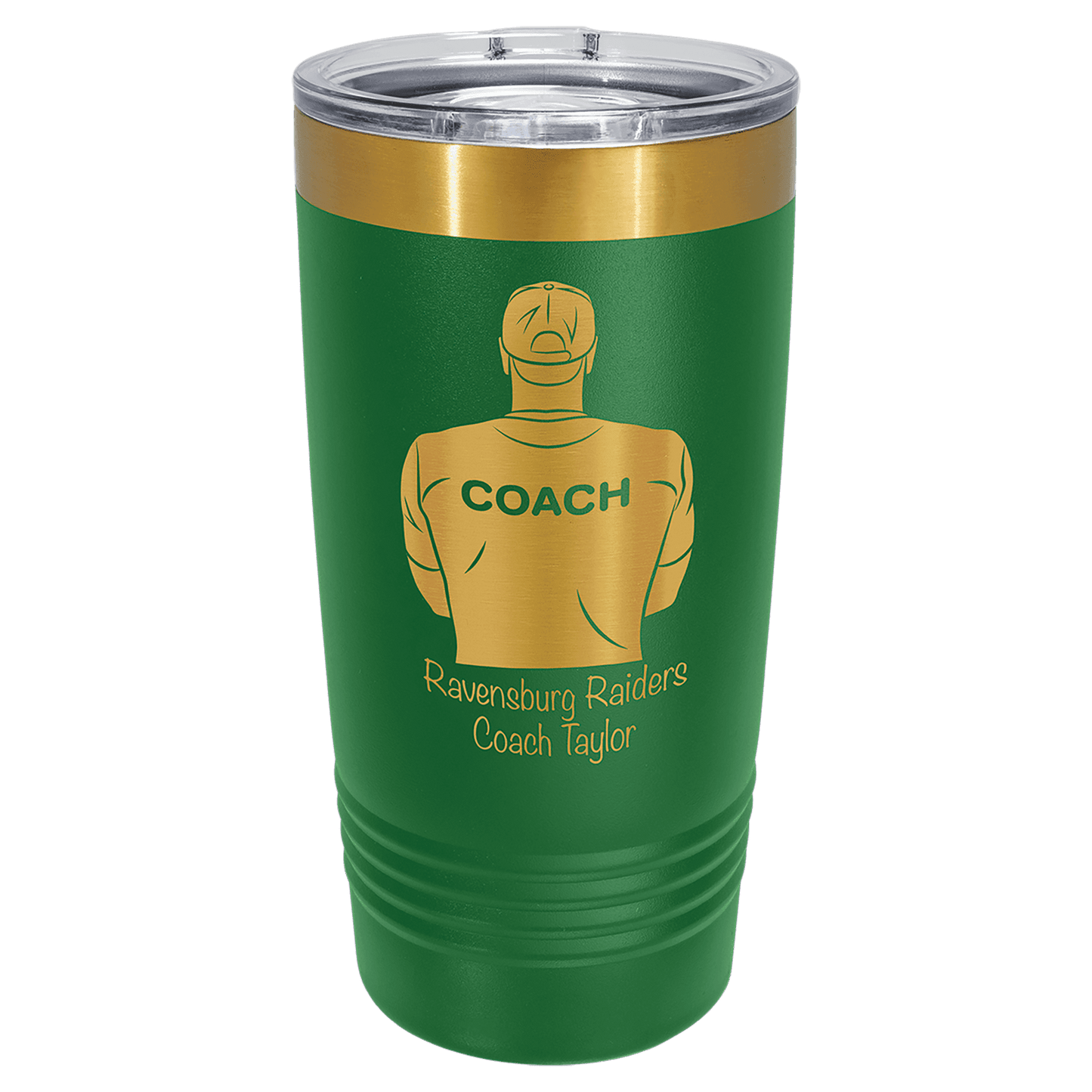 Polar Camel 20 oz. Bright Gold ION-Plated Ringneck Tumbler