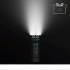 Olight Marauder Mini 2 in Black with its beam on