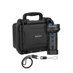 Olight Marauder Mini 2 in Black with its hard carry case and charging strap