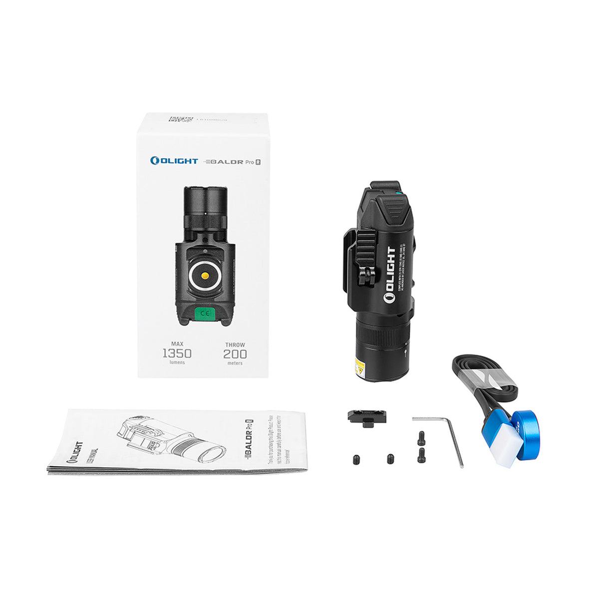 Olight Baldr Pro R box contents