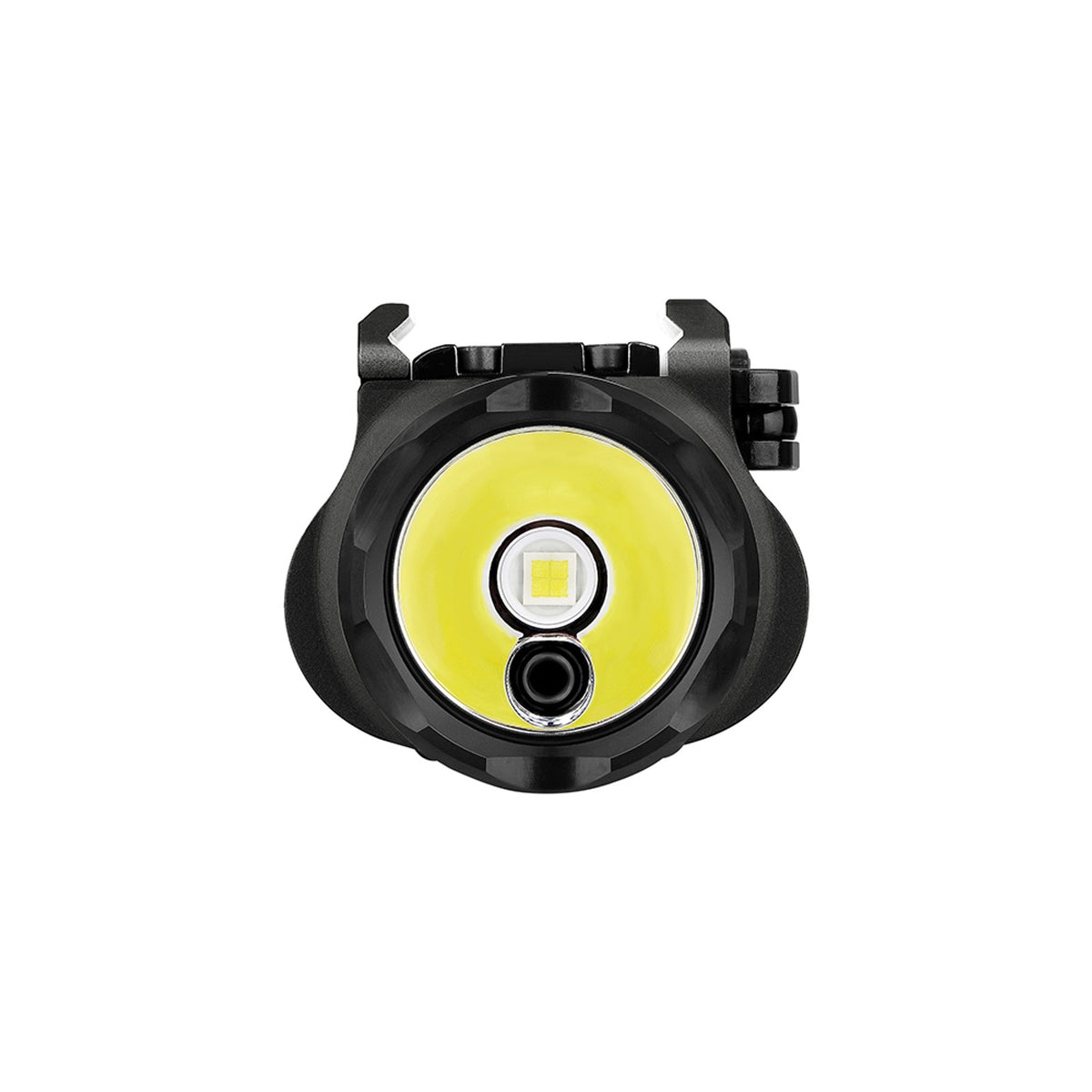 Olight Baldr Pro R, front view of the LED and laser
