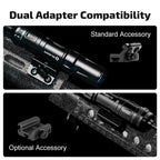 Olight Odin Mini M-LOK mount and optional Picatinny adapter