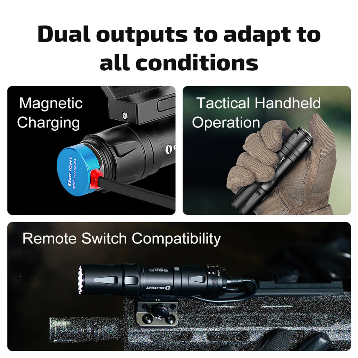 Olight Odin Mini magnetic charging and remote switch