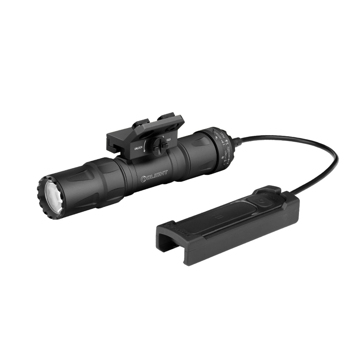 Olight Odin S rifle light with remote pressure switch in black