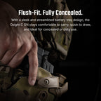 Olight Osight C on a pistol in a holster