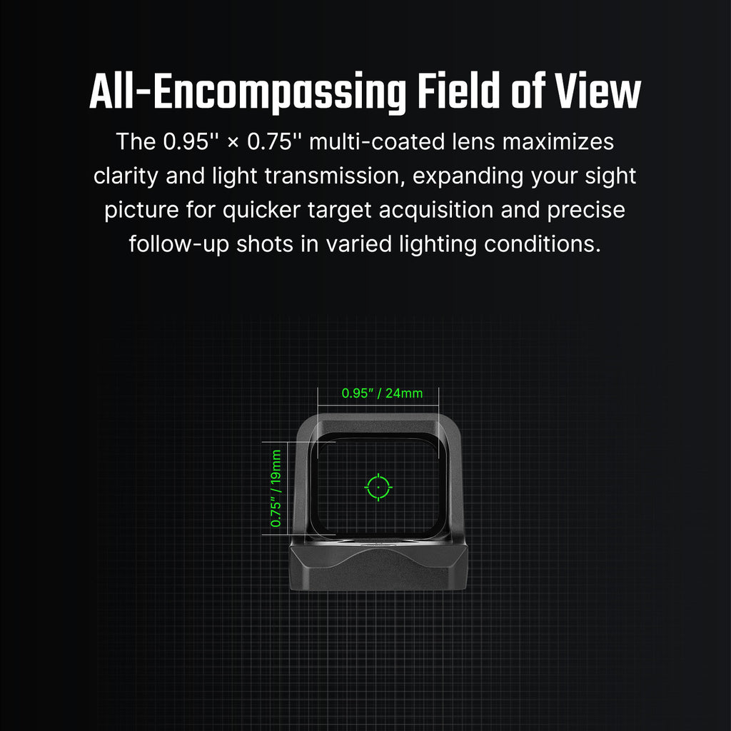 Olight Osight C 0.95 by 0.75 inch window