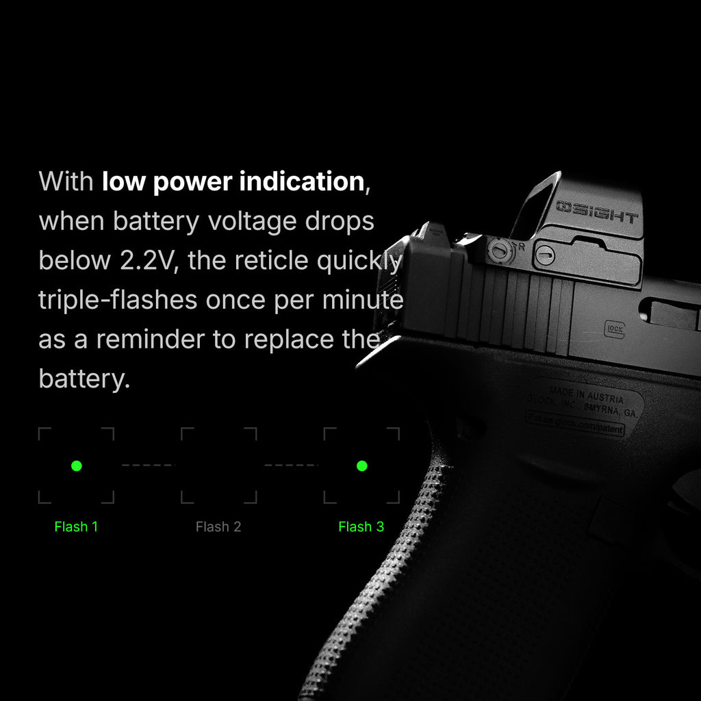 Olight Osight K low-battery warning