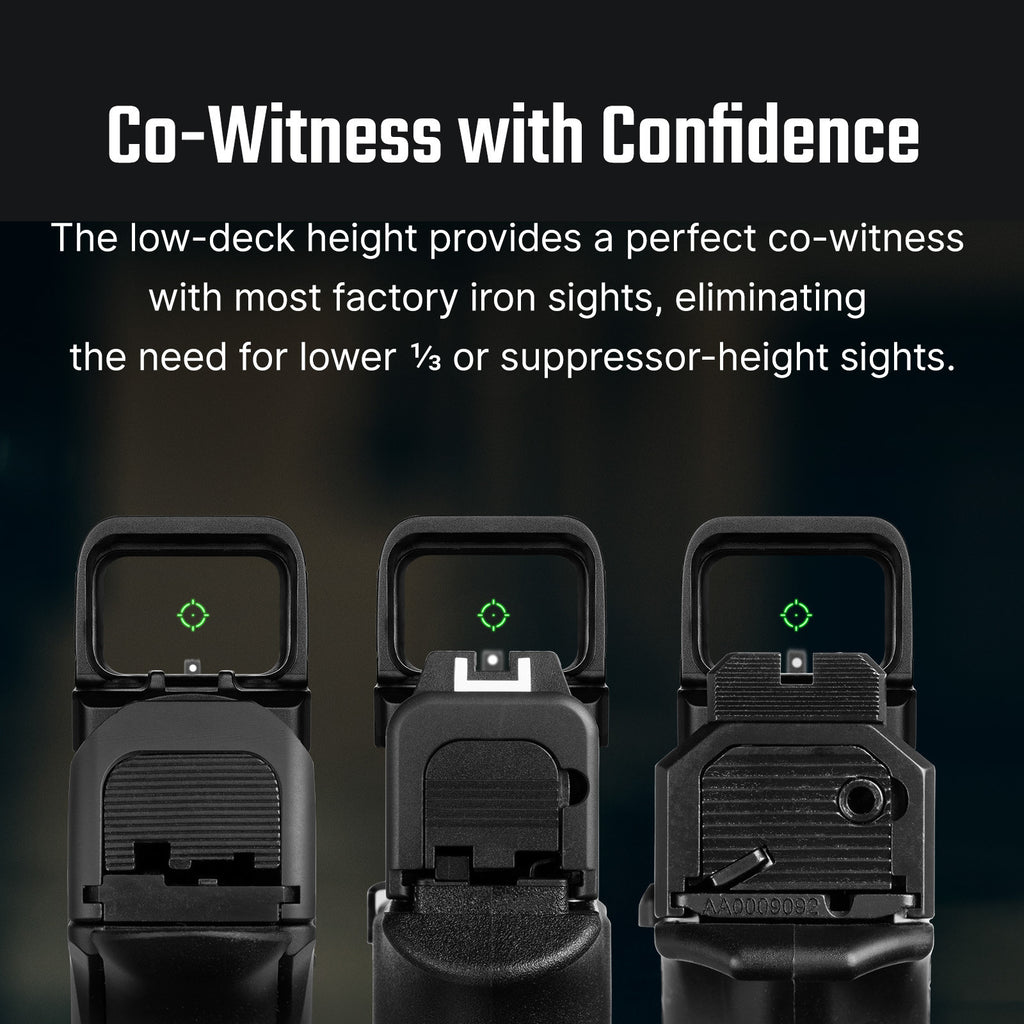 Olight Osight SE co-witness with factory sights