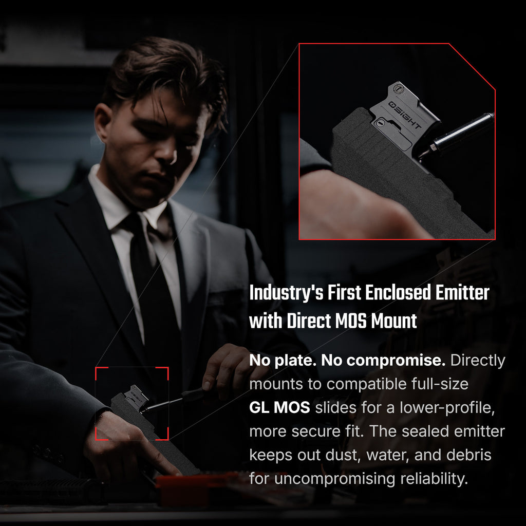 Olight Osight SE MOS mounts directly to a Glock MOS slide