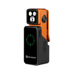 Olight Oclip 2 Pro Premium in Orange on its 1,000 mAh charging dock