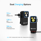 Oclip 2 Pro charging by USB-C or MCC magnetic cable