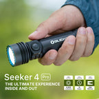 Seeker 4 Pro in hand: 4,600 lumens, 15 days runtime, 260 meter beam