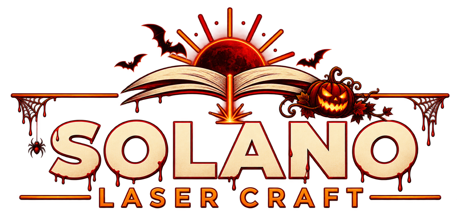 Solano Laser Craft Halloween logo